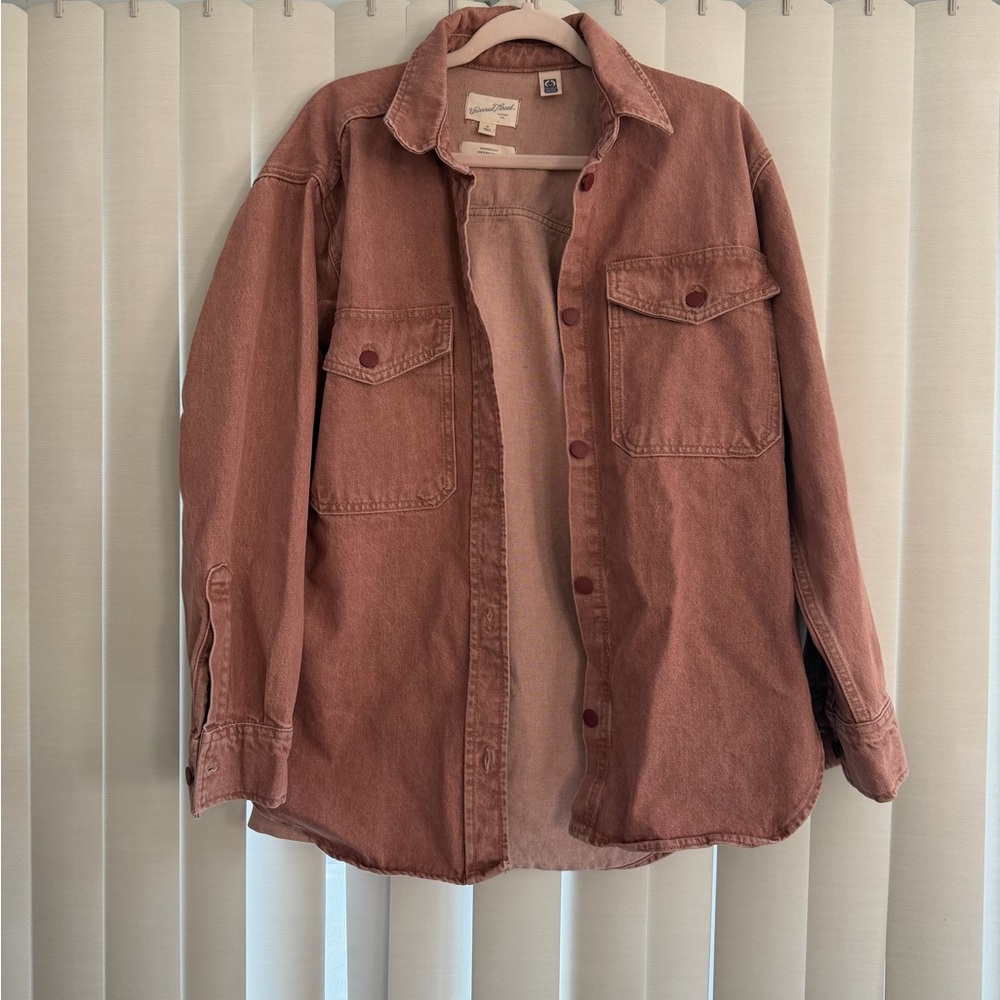 Rustic Button-Up Spring Jacket